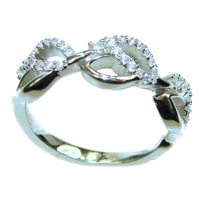 Exlusive White Topaz .925 Sterling Silver ring size 6 1/2