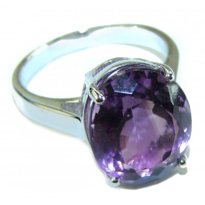 Spectacular 14.5 carat Pink Amethyst .925 Sterling Silver Handcrafted Ring size 8