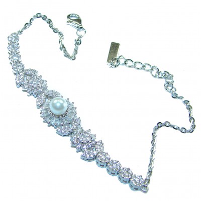 Spectacular Pearl .925 Silver handmade Bracelet