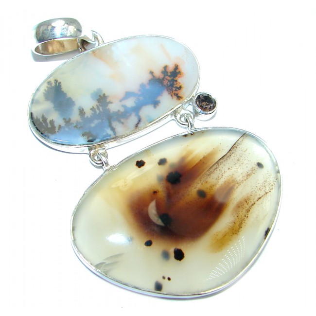 AAA quality Montana Agate Sterling Silver handcrafted Pendant