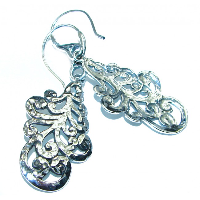 .925 Sterling Silver Bali handmade earrings