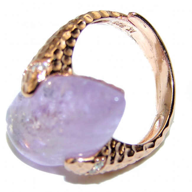 Extravaganza Amethyst 14K Gold over .925 Sterling Silver Ring size 7 adjustable