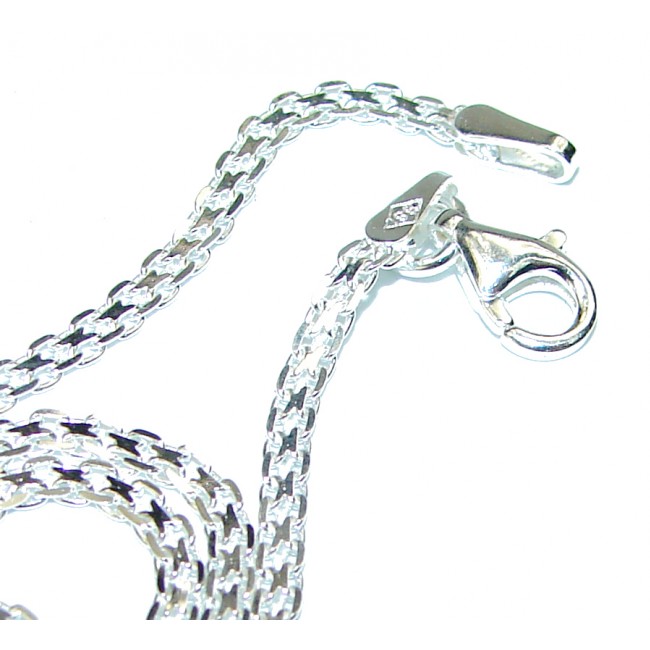 Bismark design Sterling Silver Chain 20'' long, 2 mm wide