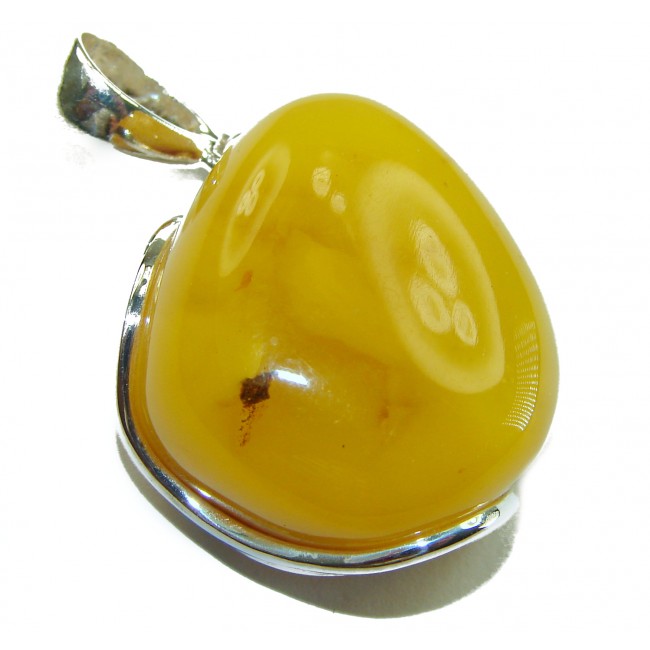 Prehistoric authentic Baltic Amber Amethyst .925 Sterling Silver handcrafted pendant
