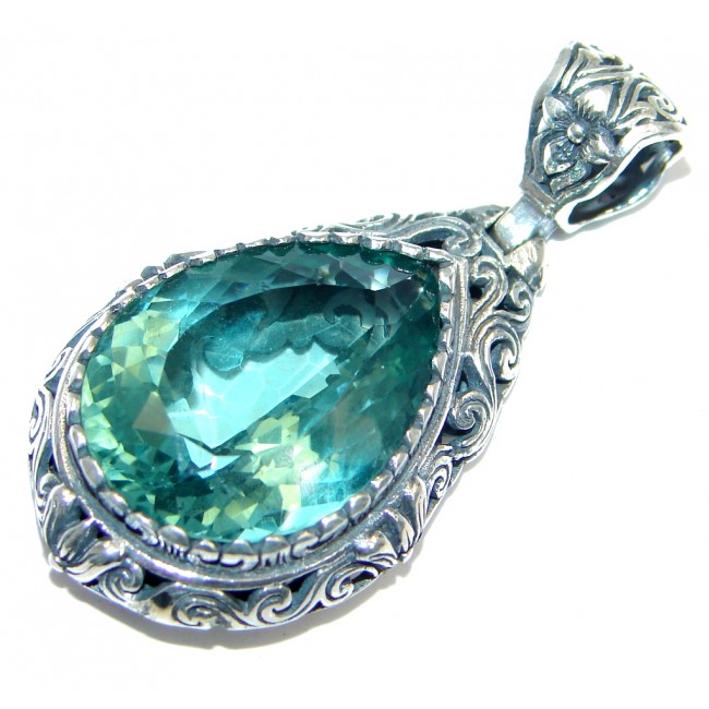 Simple Beauty Apatite Sterling Silver handcrafted Pendant