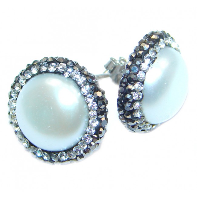 Great Style Fresh Water Pearl Sterling Silver earrings