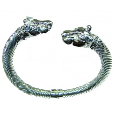 Precious Cheetah .925 Sterling Silver handmade Bracelet