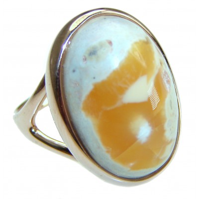 Bonfire Night best quality Mexican Opal .925 Sterling Silver handmade ring 6 1/4