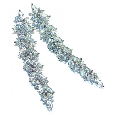 Born to Amaze White Topaz .925 Sterling Silver .925 Sterling Silver handcrafted Earrings