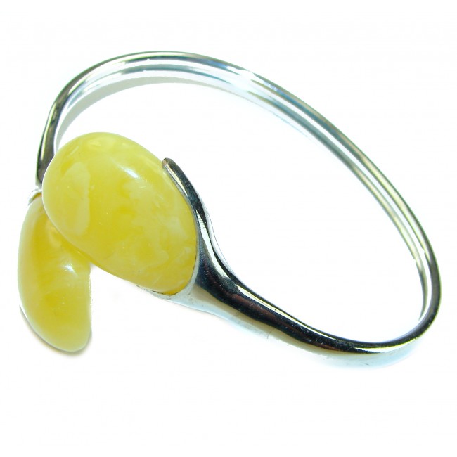 Excellent Butterscotch Baltic Amber .925 Sterling Silver entirely handcrafted Bracelet