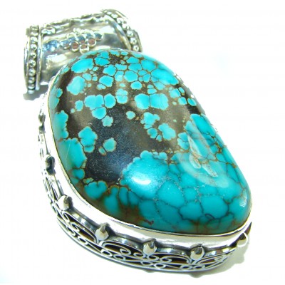 Arizona Dream Large Natural 45.5 grams Natural Turquoise .925 Sterling Silver handmade pendant